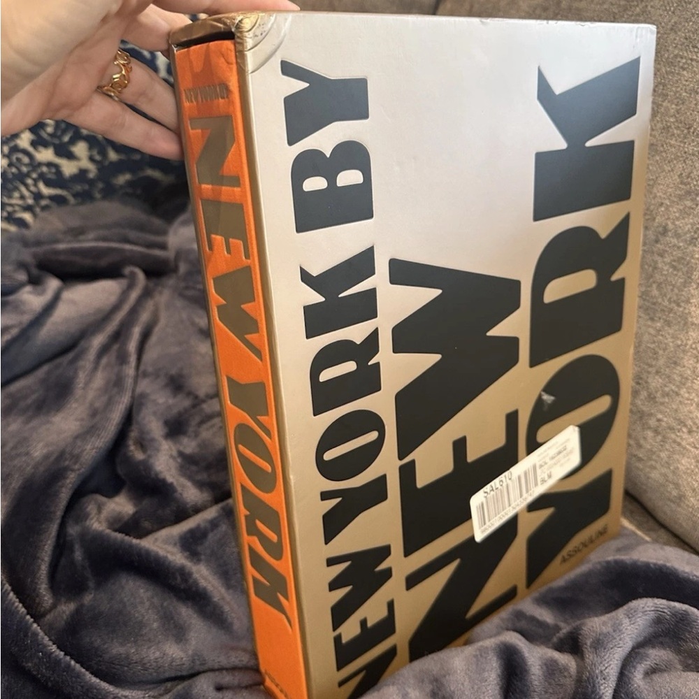 Assouline New York Typography Book in Orange and Black